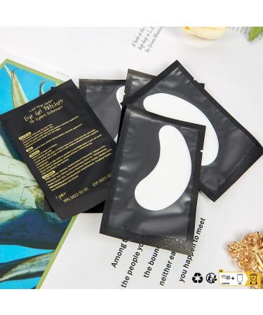 Lunamoon Eye Pads for Eyelash Extensions | 50 Pairs Black Gel Patches - Ideal for Lifting Coloring & Care - Buy Online on SooperMarket.com