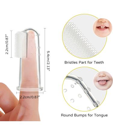 HAILI Baby Banana Toothbrush with 2 Finger Toothbrushes Soft Silicone Baby Teething Toy Teether Chew Toy for Babies 3-6 Months 6-12 Months - Buy Online on SooperMarket.com