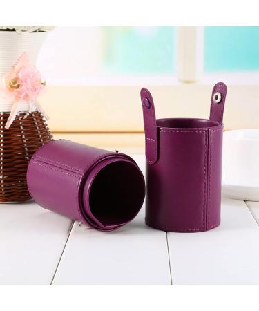Zetiling Portable Travel Makeup Brush Holder Case - Lightweight PU Leather Compact & Easy to Carry for Makeup and Nail Brushes - Buy Online on SooperMarket.com