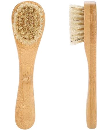 Dry Brush for Face for Smooth Radiant Skin Face Exfoliator Tool To Unclog Pores Facial Brush Polished Wooden Handle Face Brush Exfoliating Cleaning Skin Brush Tool - Buy Online on SooperMarket.com