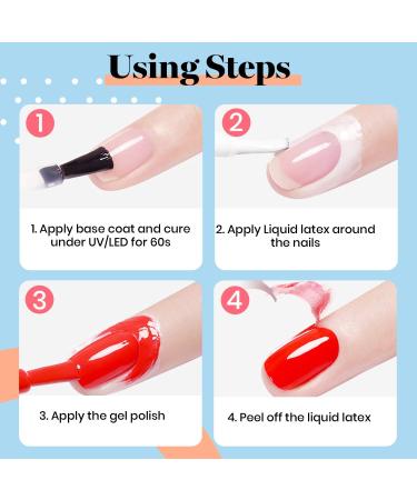 Beetles Gel Polish Liquid Latex - 15ml Peel Off Cuticle Guard & Protector for Nails - White Latex Barrier for Perfect Nail Art - Buy Online on SooperMarket.com