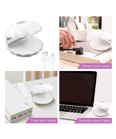 SAVILAND Mini LED Nail Lamp - 18W Portable UV LED Lamp for Gel Nails | Quick-Dry USB Nail Dryer for Professional Manicures at Home - Buy Online on SooperMarket.com