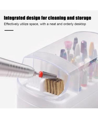 Nail Organizers and Storage | 2 in 1 Nail Drill Holder - Nail Drill Stand with Non-Slip Base Anti-Splash Design for Home Salon - Buy Online on SooperMarket.com