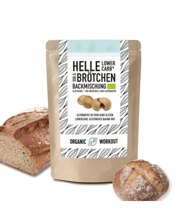 Helle Lower-Carb bun back mix 350g-with sourdough organic vegan gluten-free protein-rich country bread bread food without cereals organic workout Helles 1 Series