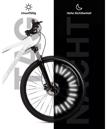 PEDALUXX Spoke Reflectors - 72 PC Set for 1 Bicycle | StVZO Approved with 3M Scotchlite Reflective Material - Buy Internationally! - Buy Online on SooperMarket.com