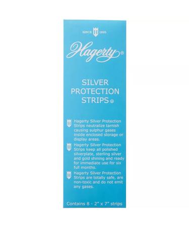 Hagerty 70000 Set of 8 2-by-7-Inch Silver Protection Strips for Silver Storage Blue (Limited Edition)
