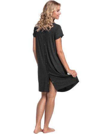 HAPPY MAMA Women's Labor Delivery Hospital Gown Breastfeeding Maternity 434p 16-18 Graphite Melange - Buy Online on SooperMarket.com