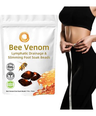 Diapason Bee Venom Lymphatic Drainage & Slimming Foot Soak Beads 2025 New Bee Venom Foot Soak Aprolo Detoxingherbs Cleansing Foot Soak Beads Healthy Fast Shape & Cleanse Body Relief Relax (7pcs)