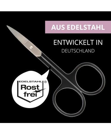 Parsa Beauty Lov.U Nail Scissors - Precision Stainless Steel Nail Cutter for Fingernails & Toenails (Black) - Bent Design for Optimal Use - Buy Online on SooperMarket.com