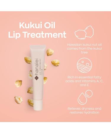 Hanalei Sugar Lip Scrub & Kukui Oil Lip Treatment 15g + 5-Piece Tropical Lip Balm Set | Hawaiian Botanicals, Cruelty-Free & Paraben-Free - Buy Online on SooperMarket.com