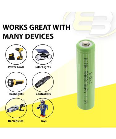 5x 1.2V NIMH AAA 800mAh Rechargeable Batteries for Portable Monitors & Instruments | International Shipping Available - Buy Online on SooperMarket.com