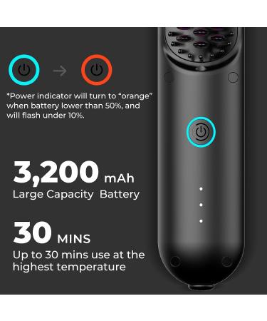 TYMO Cordless Hair Straightener Brush | Mini Portable Heated Comb for Travel | Ionic Hot Straightening | USB Rechargeable - Buy Online on SooperMarket.com