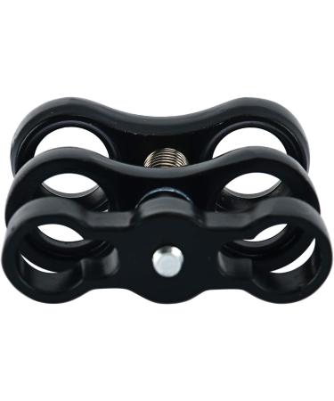 Amarine Made 1 Inch Black Underwater Ball Clamp Mount - 2 Pack for Light Arm System - Buy Online on SooperMarket.com