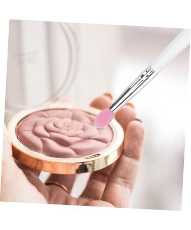 BELLIFFY 6pcs Eye Shadow Brush Makeup Eyeshadow Big Sequined Eyeshadow Brush Transparent Plastic Handle - Buy Online on SooperMarket.com