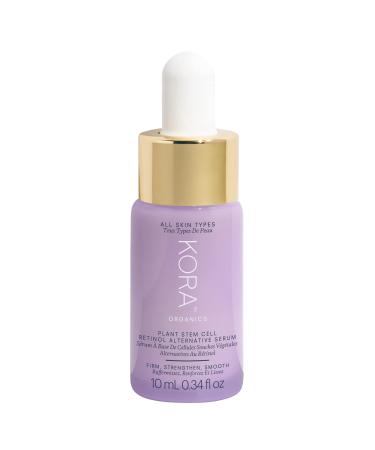 KORA Organics Plant Stem Cell Retinol Alternative Serum | Repair Signs of Aging | Promotes Radiant Skin | Certified Organic | Plant Based | Cruelty Free | 0.34 fl oz 0.34 Ounce (Pack of 1)