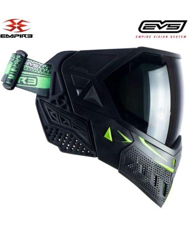 Empire EVS Thermal Paintball Mask/Goggle - Black/Lime - 2 Thermal Lenses - Buy Online on SooperMarket.com