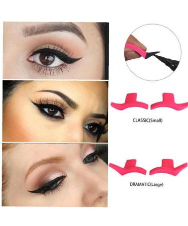 4Pcs Eyeliner Stamp & Eye Shadow Stencil Set | Easy Makeup Tools for Perfect Eyeliner - Buy Online on SooperMarket.com