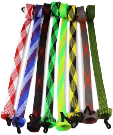 NATRUTH Rod Sock Fishing Rod Sleeve Cover Braided Mesh with Lanyard - 8pcs, 8 Color Options, for 74.8 Casting Sea Fishing Rods - Buy Online on SooperMarket.com