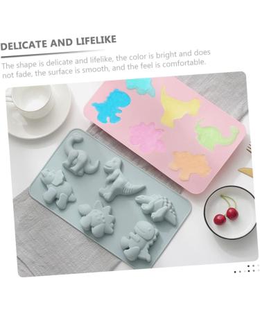 MAGICLULU 3D Birthday Cake Pan 10 Pcs Dinosaur Cake Mold Candy Jelly 3 Cube Moulds 28X16.2CMx5pcs - Buy Online on SooperMarket.com