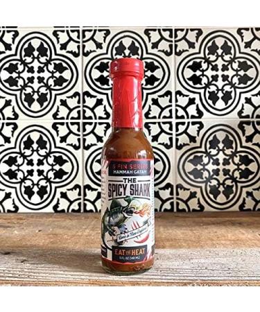 The Spicy Shark Hammah Gatah Extreme Heat Hot Sauce - Made with Scorpion Pepper Habanero Carolina Reaper Pepper & 7-Pot Primo Pepper - Brand Featured on Hot Ones - Buy Online on SooperMarket.com