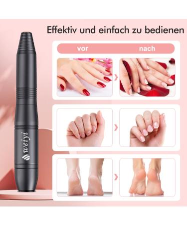 Weyi Nail Miller - Electric Nail File for Gel & Acrylic Nails 20 000 RPM USB Adjustable Speed 11-in-1 Manicure Pedicure Set Professional Quality - International Shipping Available - Buy Online on SooperMarket.com