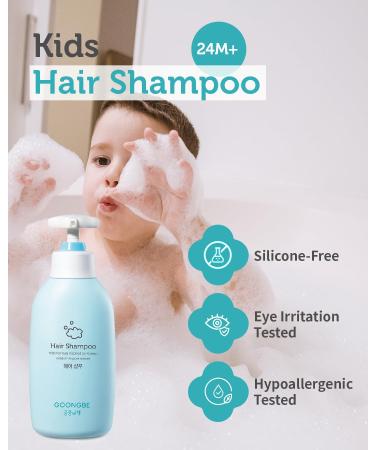 Kids Hair Shampoo - Korean Gentle Formula for Dry & Sensitive Skin - Hypoallergenic Green Tea & Wheat Protein 11.8 fl. oz - Silicone Free Perfect for Kids - Buy Online on SooperMarket.com