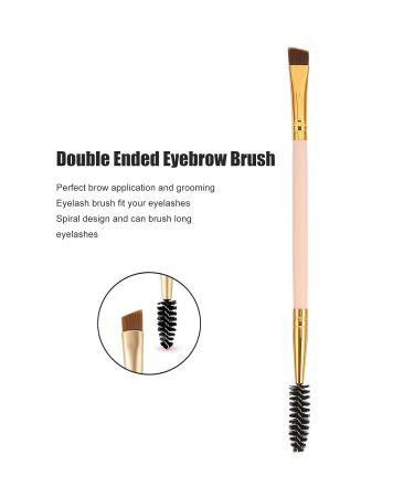 Double Ended Eyebrow Brush for Perfect 3D Eyebrow Makeup | Angled Brush for Powders & Waxes - International Shipping Available - Buy Online on SooperMarket.com