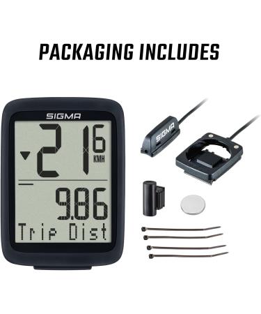 Sigma Sport BC 8.0 Bicycle Computer - Waterproof Speedometer with 8 Functions | Cable Speed Meter & Kilometer Meter for Bikes - Buy Online on SooperMarket.com