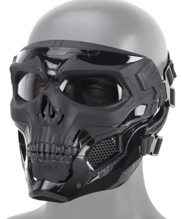 Buy Wiseonus Tactical Skull Mask - Full Face Airsoft & Paintball Mask | Military Protective Gear for Halloween Hunting & Cosplay - Buy Online on SooperMarket.com