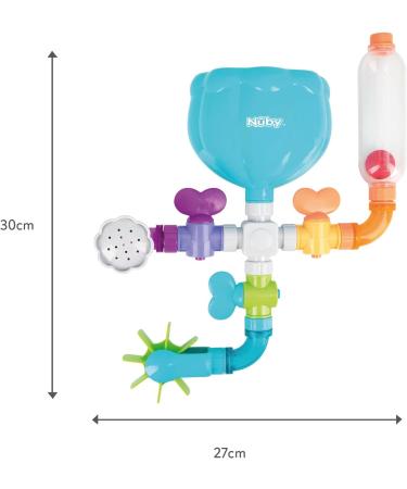 Nuby Wacky Water Works Pipes Bath Toy - Fun for 3 Year Olds - Buy Online on SooperMarket.com