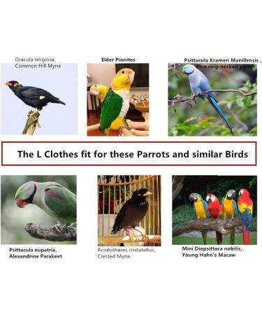KUSO Parrot Reusable Diaper for Birds - Budgies Cockatiels Cockatoos African Macaws (Large Black) | Eco-Friendly Bird Care - Buy Online on SooperMarket.com