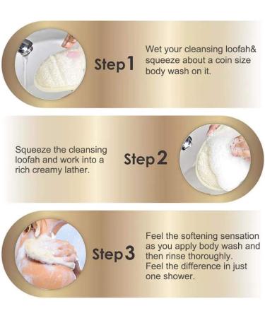Crovin Loofah Pads - 100% Natural Exfoliating Body Scrubber for Men and Women - 6 Count SPA Gift Set for Bath Shower - Buy Online on SooperMarket.com