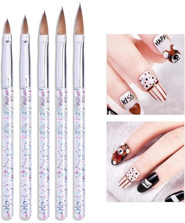 Nail Art Tip Round Flat Painting Drawing Carving Dotting Pen Builder Liner Acrylic Gel UV Polish Tools Painting Drawing Carving Dotting Pen - Buy Online on SooperMarket.com
