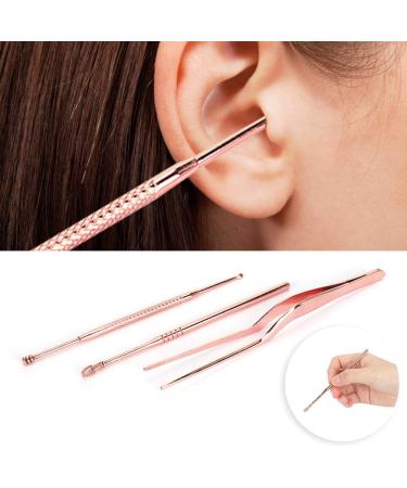 3 Pcs Stainless Steel Double-Headed Ear Pick Earwax Removal Kit | Ear Cleansing Tool Set - Buy Online on SooperMarket.com