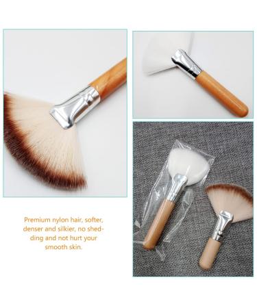 FRCOLOR 4pcs Fluffy Makeup Brushes Set - Soft Short Handle Fan Brushes for Facials & Makeup Tools - Assorted Colors - Buy Online on SooperMarket.com