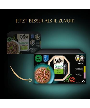 Sheba Nature's Collection in Sauce - 32 x 85g Finest Katznass Futter - MSC Certified - Premium Variety Pack (2.72 kg) - Buy Online on SooperMarket.com