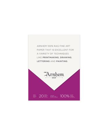 Speedball Arnhem 1618 Printmaking Paper Pad  8.5 X 11  White