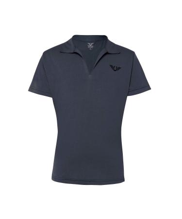 TuffRider Children's Taylor Short Sleeve Polo Navy Large