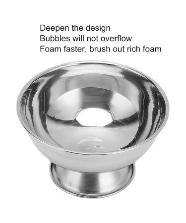 Premium Stainless Steel Shaving Soap Dish & Mug - Stabilized Base Shaving Cup & Brush Holder for Home & Salon Use - Buy Online on SooperMarket.com