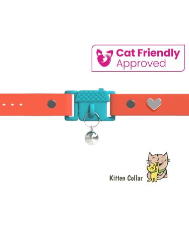 Shop Kittyrama Cats & Kittens Neck Bands - Vogue Featured Vet Approved Breakaway & Hypoallergenic Styles in Tangerine & More! - Buy Online on SooperMarket.com