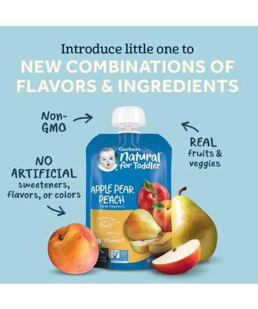 Gerber Toddler WonderFoods Banana Blueberry Baby Food Pouches 3.5oz (Pack of 12) - Buy Online on SooperMarket.com