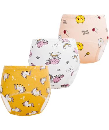 Potty Training Pants for Girls - Toddler Learning Underwear - White 3-4T - Buy Online on SooperMarket.com