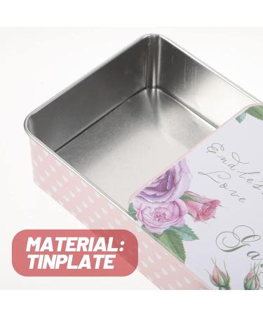 HOLIDYOYO Slide Top Tin Containers - Rectangular Metal Organizer for Lip Balm, Candies, Jewelry, Crafts - Empty Tin Box with Push-pull Sliding Cover - Buy Online on SooperMarket.com