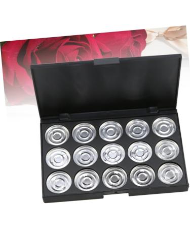 PLAFOPE 15 Empty Eyeshadow Palette Estuche De Maquillaje Empty Makeup Empty Eyeshadow Case Eye Shadow Silver - Buy Online on SooperMarket.com