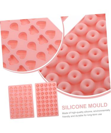ibasenice 2pcs Candy Mold Cookie Mold Cupcake Molds Cookie Stencils Mini Cake Molds Gummy 20X14.3CM Pink - Buy Online on SooperMarket.com
