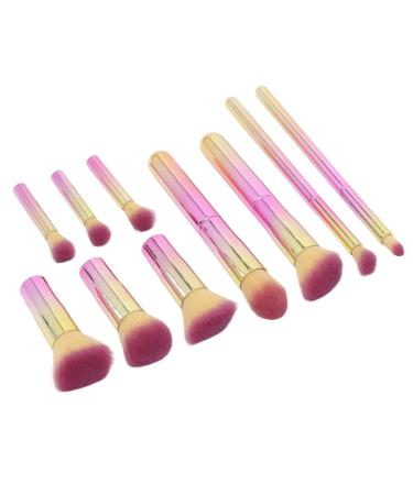 Zetiling 10PCS Makeup Brush Set - Portable Eyebrow Eyeshadow Powder & Concealer Brushes for Flawless Makeup Application - Buy Online on SooperMarket.com