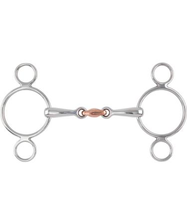 Shires Two Ring Copper Lozenge Gag Bit S/Steel 12.7 cm