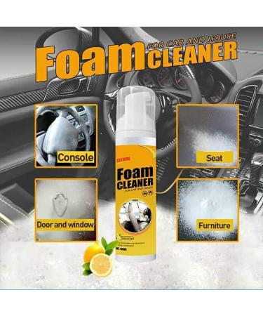 Multipurpose Foam Cleaner Spray Foam Cleaner for car and House Lemon Flavor All-Purpose Household Cleaners for Kitchen Bathroom Car 100ml (2 Set) - Buy Online on SooperMarket.com