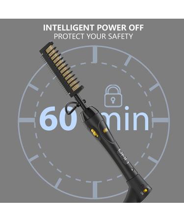 Dan Technology 500آ° Hot Comb - Adjustable Ceramic Hair Straightener for Natural Black Hair - 60 Min Auto-Off - Buy Online on SooperMarket.com