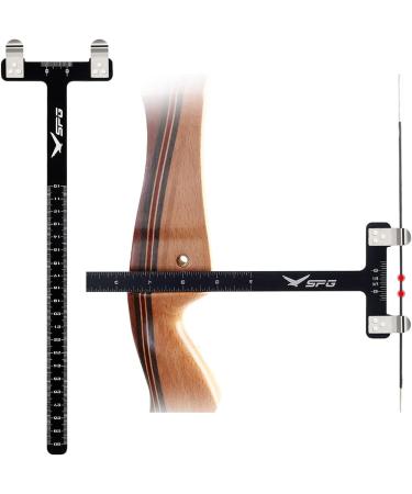 Sopoger Archery Bow Square Nocking Points Pliers Kit - T Shape Turning Ruler Tool for Recurve Compound Bow, Black - Buy Online on SooperMarket.com